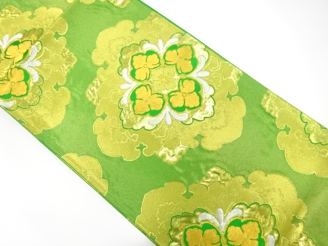 JAPANESE FUKURO OBI / WOVEN FLOWER CREST